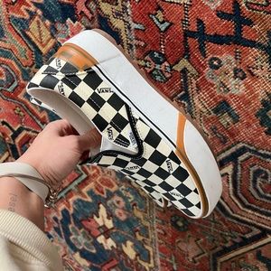 Checkered Stackform Vans